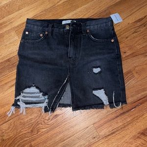 NWT Black Jean Free People Skirt